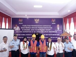 LAGI, 910 NARAPIDANA AKAN MENERIMA SERTIFIKASI BIDANG KONSTRUKSI
