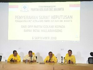 DPP GOLKAR Memberikan Mandat kepada Dr. Rizal Mallarangeng Sebagai PLT DPD GOLKAR DKI Menggantikan Agus Gumiwang