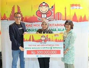 Tao Kae Noi Perusahaan Makanan Ringan asal Thailand Beri Donasi untuk Korban Gempa Bumi dan Tsunami Palu   
