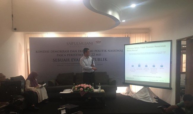 SURVEI SMRC: MAYORITAS RAKYAT PERCAYA PEMILU 2019 BERLANGSUNG JURDIL