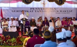 Presiden Jokowi: Bali Provinsi Pertama yang Seluruh Tanahnya Bersertifikat Tahun Ini