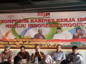 Aliansi Relawan Jokowi (ARJ) Gelar Diskusi Komposisi Kabinet Kerja Ideal Menuju Indonesia Unggul