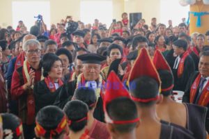 Tarian Martumba Warnai Perayaan Jubileum 125 Tahun HKBP Pangombusan