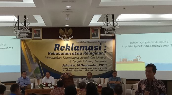 Diskusi Nasional “Reklamasi: Kebutuhan atau Keinginan?” Memadukan Kepentingan Sosial Dan Ekologi Di Tengah Peluang Investasi