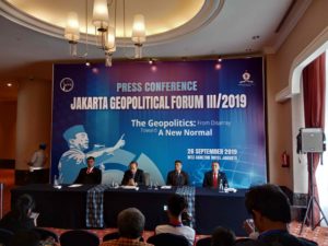 LEMHANAS Gelar “Jakarta Geopolitical Forum lll 2019: From World Disarray Toward a New Normal”