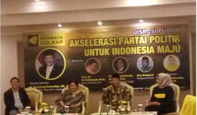Permata Golkar Gelar Diskusi Publik Akselarasi Partai Politik Untuk Indonesia Maju