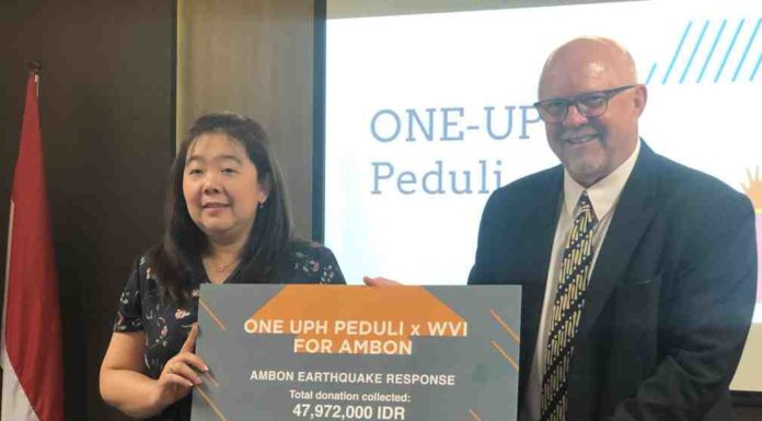 Aksi Nyata ONE UPH Galang Dana Untuk Korban Bencana Ambon