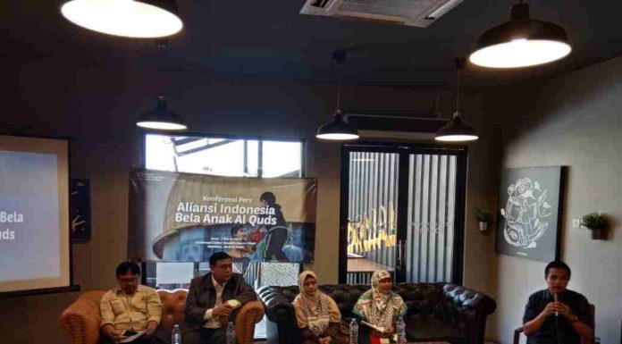 Aliansi Indonesia Bela Anak Al Quds Desak Pemerintah Mendukung Upaya Palestina Menyeret Israel pada lnternational Criminal Court.