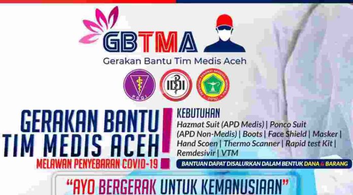 Gerakan Bantu Tim Medis Aceh, “Ayo Bergerak Untuk Kemanusiaan”