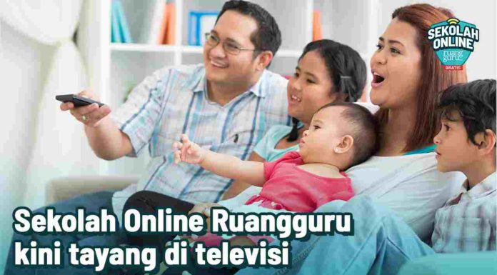 Materi Belajar Sekolah Online Ruangguru Kini Tayang di Kanal Televisi RTV