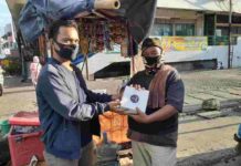 Di Hari Lebaran, PP GMKI Bekerja-sama dengan Gugus Tugas Percepatan Penanganan Covid-19 Membagikan 250 nasi kotak di wilayah Jakarta Pusat dan Jakarta Barat