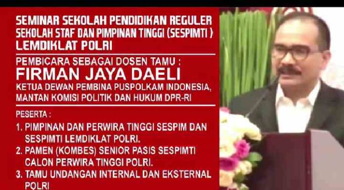 PEMBANGUNAN INDONESIA MAJU : ANATOMI KEPEMIMPINAN POLRI DAN ATMOSFIR KEMAJUAN BHAYANGKARA