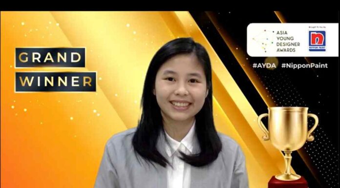 Mahasiswa Desain Interior UPH Raih prestasi tertinggi sebagai Asia Young Designer of The Year 2020