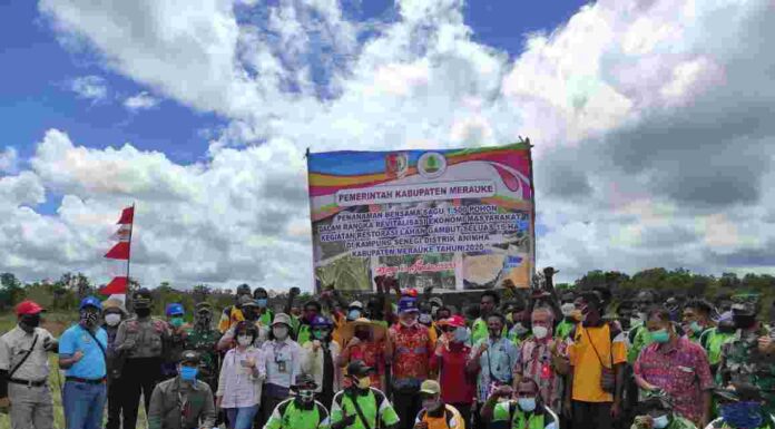 Membaur Secara Lokal, Karantina Pertanian Merauke Turut Tanam Sagu