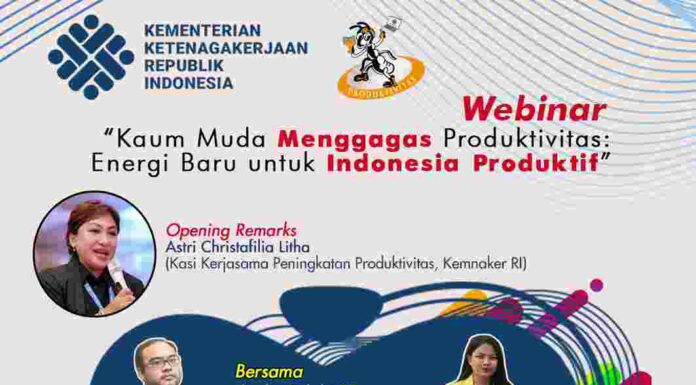 Webinar Produktivitas Kemnaker, Theo Surbakti: Kaum Muda Harus Adaptif