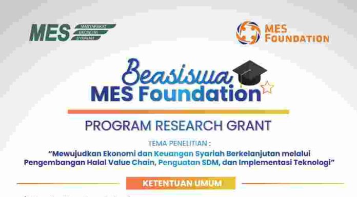 MES Foundation Dukung Kegiatan Penelitian Mahasiswa S1 Melalui Program Beasiswa