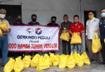 Peduli kepada Para Hamba Tuhan di Tengah Pandemik Corona, Gerkindo Kembali Membagikan 1000 Paket Sembako kepada 1000 Orang Pendeta di Jabodetabek