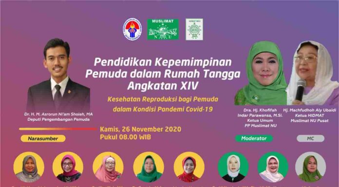 KEMENPORA BERSAMA MUSLIMAT NU GELAR PENDIDIKAN KEPEMIMPINAN PEMUDA DALAM RUMAH TANGGA ANGKATAN XIV