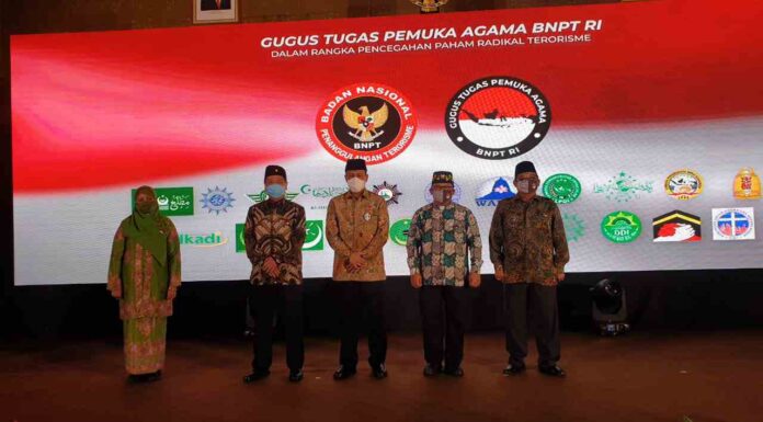 BNPT Melantik Dan Mengukuhkan Gugus Tugas Pemuka Agama Dalam Rangka Pencegahan Paham Radikal Terorisme