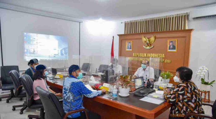 Pengurus Pusat GMKI Melakukan Audensi dengan Menteri Lingkungan Hidup Dr. Siti Nurbaya Bakar Membahas Persoalan Lingkungan di Indonesia, Kamis 4 Februari 2021