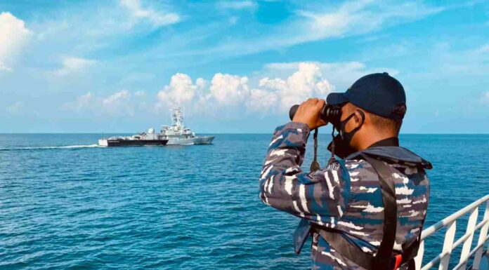 JAGA STABILITAS KEAMANAN, TNI AL DAN TLDM GELAR PATROLI TERKOORDINASI DI SELAT MALAKA