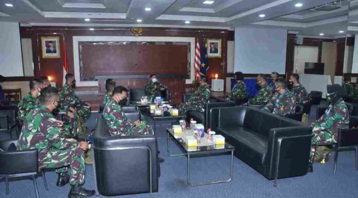 Kas Koarmada I Terima Kunjungan Perwakilan Perwira Siswa Sesko AU