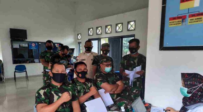UNTUK KEDUA KALINYA, PRAJURIT LANAL BATAM LAKSANAKAN VAKSINASI COVID-19