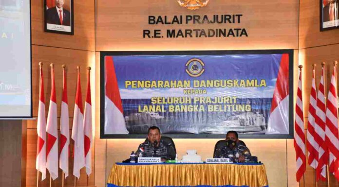DANGUSKAMLA KOARMADA I TATAP MUKA BERSAMA PRAJURIT LANAL BABEL