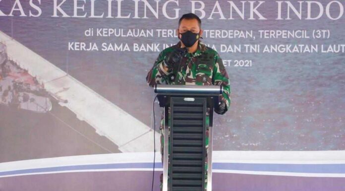 TNI ANGKATAN LAUT DUKUNG BANK INDONESIA MENEGAKKAN KEDAULATAN RUPIAH DI WILAYAH TERPENCIL