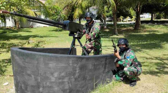 LANAL BABEL LAKSANAKAN LATIHAN PERAN PERTAHANAN PANGKALAN