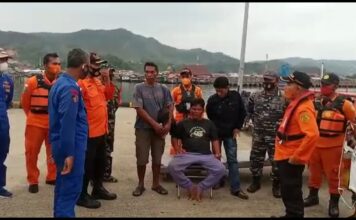 TERGABUNG DALAM TIM SAR, LANAL SIBOLGA LAKUKAN PENCARIAN DAN PENYELAMATAN ABK KM. MIKHEL