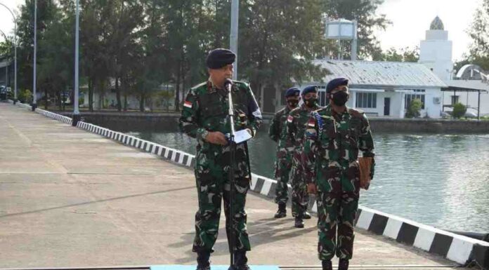 TNI ANGKATAN LAUT LAKSANAKAN GELAR PASUKAN KESIAPAN LATIHAN OPERASI PERTAHANAN PANTAI