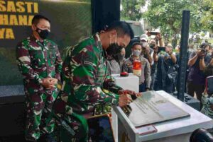 Kepala Staf TNI Angkatan Darat (KSAD) Jenderal TNI Andika Perkasa Resmikan Instalasi Tahanan Militer TNI AD yang Bersistem Canggih
