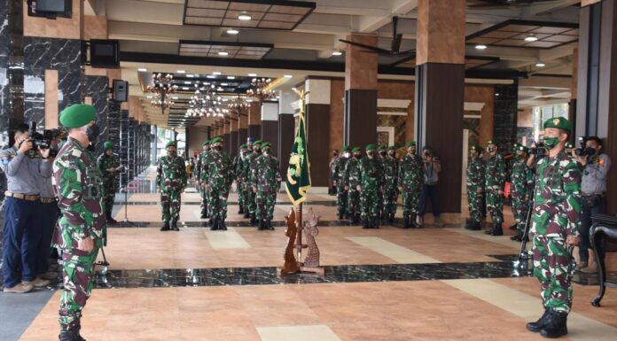 Kasad Pimpin Laporan Korps Kenaikan Pangkat Pati TNI AD dan Sertijab Dirajenad