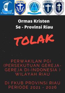 Ormas Kristen se-Riau Tolak Perwakilan Kristen di FKUB Riau