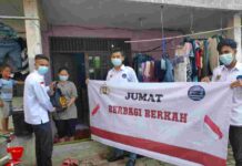 Polri Dukung Aksi DPP LPPI Gelar Acara Jumat Berbagi Berkah Berikan Paket Bansos