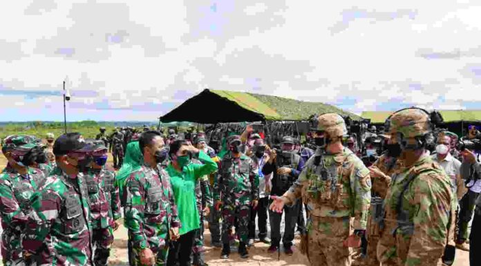 Kasad Meninjau Latma Garuda Shield Ke-15 di Amborawang