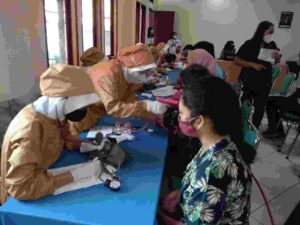 Bekerjasama dengan Polri dan Gereja – gereja, GAMKI Laksanakan Vaksinasi di Kota Bogor