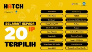 Geliat Industri Ekonomi Kreatif Meningkat, HATCH 2021 Umumkan 20 IP Terpilih