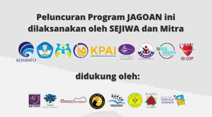 Yayasan SEJIWA ddiukung 45 Mitra Luncurkan Gerakan JAGOAN “Jauhkan Adiksi Gawai, Optimalkan Potensi Anak”