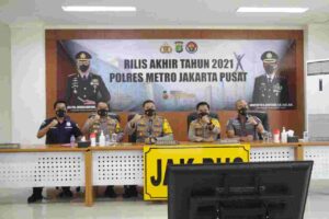 Rilis Akhir Tahun Polres Jakpus, Selama 2021 di dominasi Ungkap Kasus Narkotika
