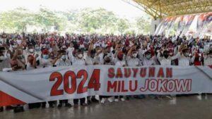 Relawan Jokowi se- Bandung Raya Deklarasi ‘Sauyunan 2024 Milu Jokowi’