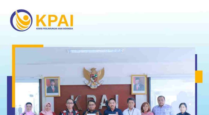 KPAI, Kemen PPPA, LPSK Menandatangani Perjanjian Kerjasama tentang Pemenuhan Hak Restitusi Anak Korban Tindak Pidana.