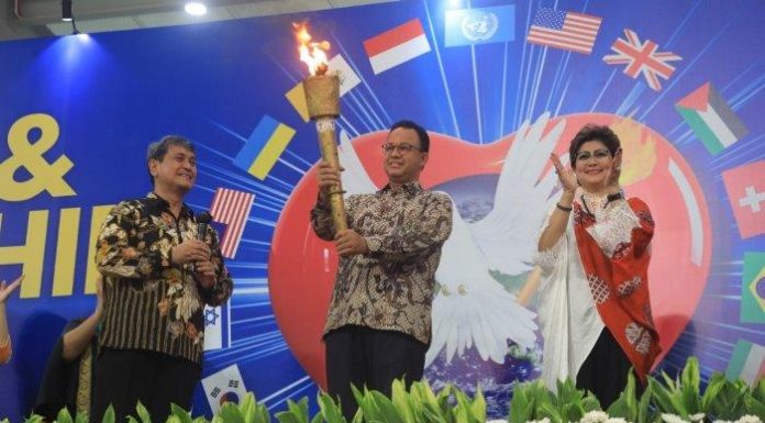 Gubernur DKI Jakarta Anies Baswedan Hadiri Perayaan Hari Kenaikan Yesus Kristus di JIS