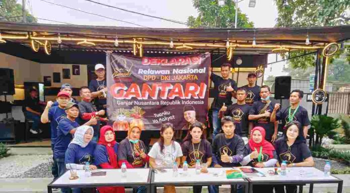 Perkumpulan Ormas GANTARI (Ganjar Nusantara Republik Indonesia) DPD DKI Jakarta Resmi Dideklarasikan; Siap Memperjuangkan Ganjar Pranowo Sebagai Presiden RI 2024