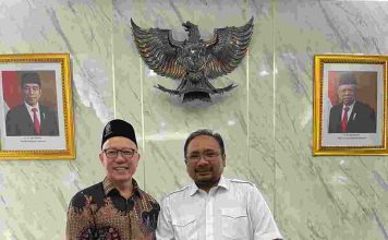 H. Serian Wijatno Ketua PITI beserta jajaran Pengurus Persatuan Islam Tionghoa Indonesia silahturahmi dan audiensi ke Menteri Agama Yaqut Cholil Qoumas.