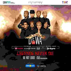 3 DEKADE – DEWA 19 di Indonesia Mengguncang Jogja di Candi Prambanan
