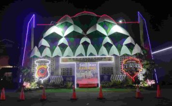 Adopsi Masjid Al-jabbar, Pos Pelayanan lebaran di Padalarang Nampak Unik dan Menarik