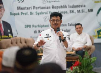 Mentan SYL Ajak Penyuluh Kabupaten Takalar Tanam Komoditas Strategis