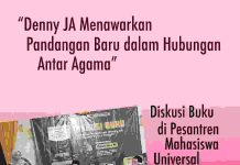 DENNY JA MENAWARKAN PANDANGAN BARU DALAM HUBUNGAN ANTAR AGAMA